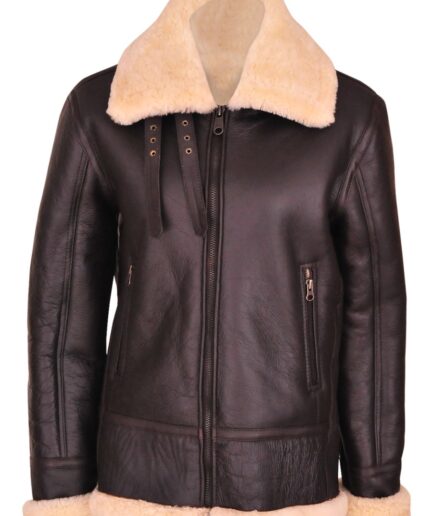Women B3 Aviator Shearling Leather Jacket
