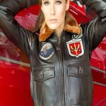 Women Top Gun Shearling Jacket