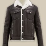 Men Streetstyle Shearling Jacket