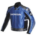 HONDA Motorbike Sport Men Leather Jacket