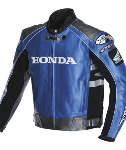 HONDA Motorbike Sport Men Leather Jacket
