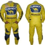 HONDA Motorbike Racing Leather Suit BSM 2966