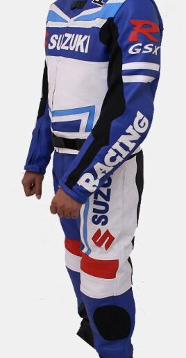 SUZUKI GSXR Motorcycle Men Leather Suit