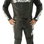 SUZUKI Racing Motorcycle Leather Suit