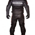 HONDA Black Motorbike Leather Suit