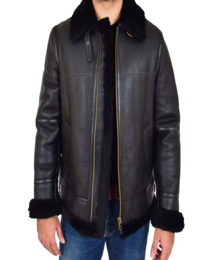 Men Black B3 Aviator Jacket
