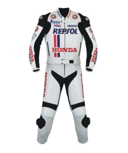 HONDA Repsol Motorcycle Men Leather Suit