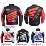 Honda Motorbike Sport Men Cowhide Leather Jacket
