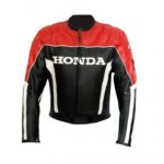 HONDA Motorcycle Men Leather Jacket BMJ2945