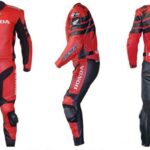 HONDA Motorbike Men Leather Suit BSM 2967