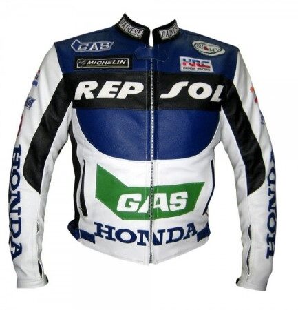 HONDA Repsol GAS Motorcycle Leather Jacket