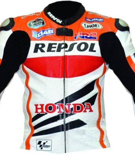 HONDA Repsol Motorbike Men Leather Jacket