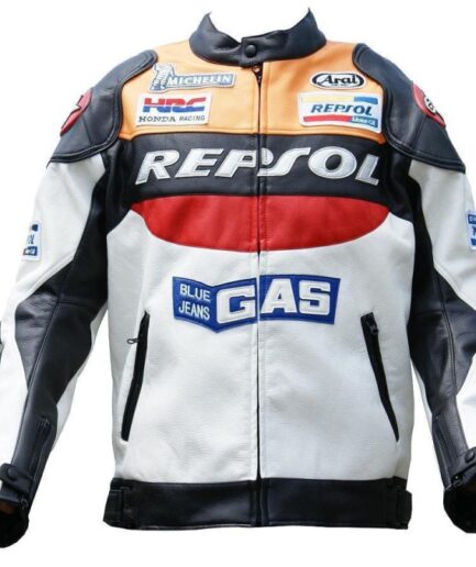 HONDA Repsol GAS Motorbike Leather Jacket