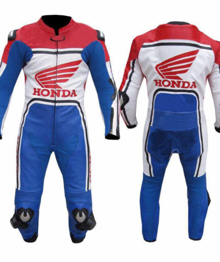 HONDA Motorcycle Racing Leather Suit BSM 2977