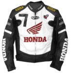 HONDA Motorbike Racing Men Leather Jacket
