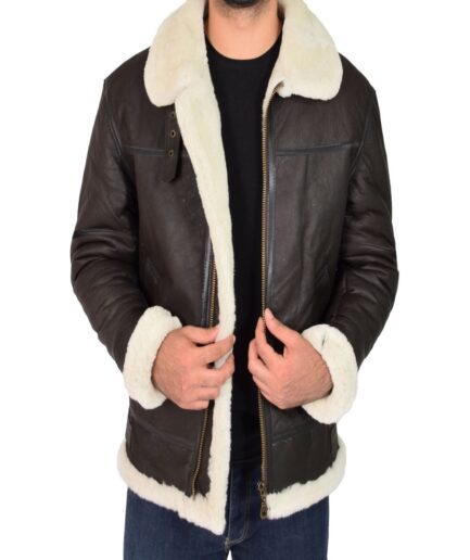 Men B3 Sheepskin Leather Jacket