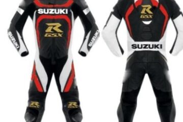 SUZUKI Motorbike Racing Leather Suit BSM 2776