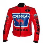 HONDA Camel Motorbike Racing Leather Jacket