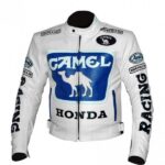 HONDA Camel Motorcycle Racing Leather Jacket