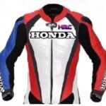 HONDA Motorcycle Men Leather Jacket BMJ2953