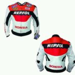 HONDA Repsol Motorbike Men Leather Jacket