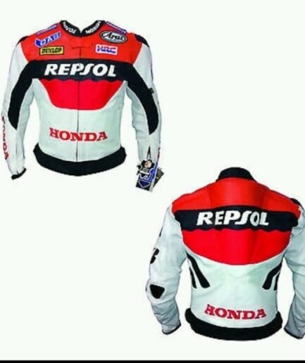 HONDA Repsol Motorbike Men Leather Jacket