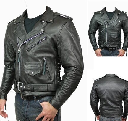 Classic Motorbike Leather Jacket