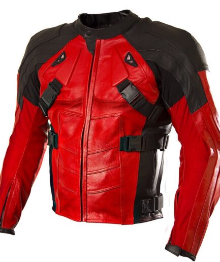 Deadpool Motorbike Leather Jacket