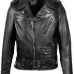 Waxy Natural Cowhide Perfecto Motorcycle Leather Jacket