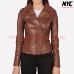 Flashback Brown Biker Leather Jacket