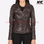 Flashback Maroon Biker Leather Jacket