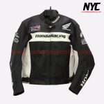 Honda Biker HRC Leather Motorcycle Racing Jacket