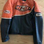 Harley Davidson Men's Speed Orange & Black Leather Racing Jacket