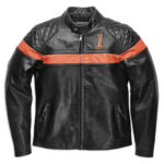 Men's Harley-Davidson Victory Sweep Vintage Black Leather Jacket