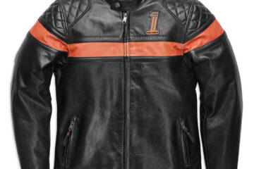 Men's Harley-Davidson Victory Sweep Vintage Black Leather Jacket