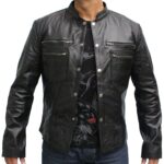 Hunter Motorbike Leather Jacket