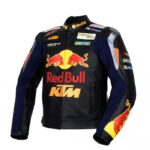 Men's KTM RedBull Motorcycle Racing Leather Jacket