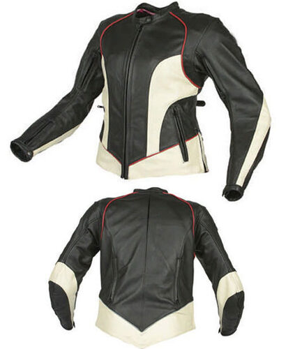 Ladies Motorbike Sport Leather Jacket