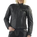 Ladies Motorbike Sport Leather Jacket