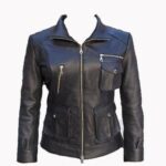 Ladies Motorbike Sport Leather Jacket