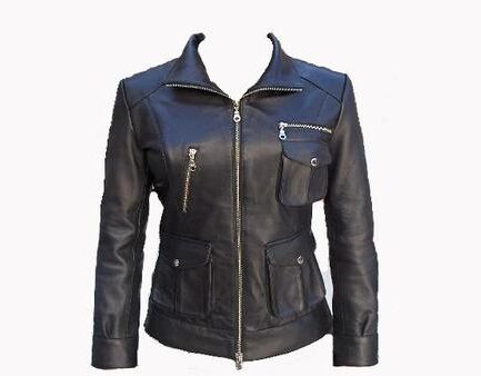 Ladies Motorbike Sport Leather Jacket