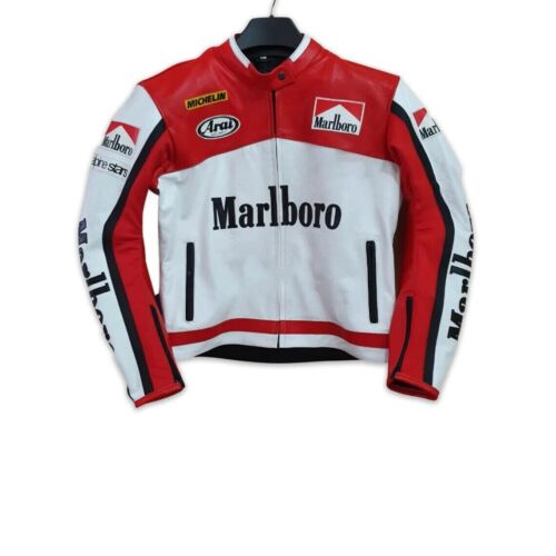 Marlboro Cowhide Leather Racing Jacket Marlboro Cowhide Leather Racing Jacket