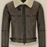 Men B3 Brown Air Force Shearling Jacket