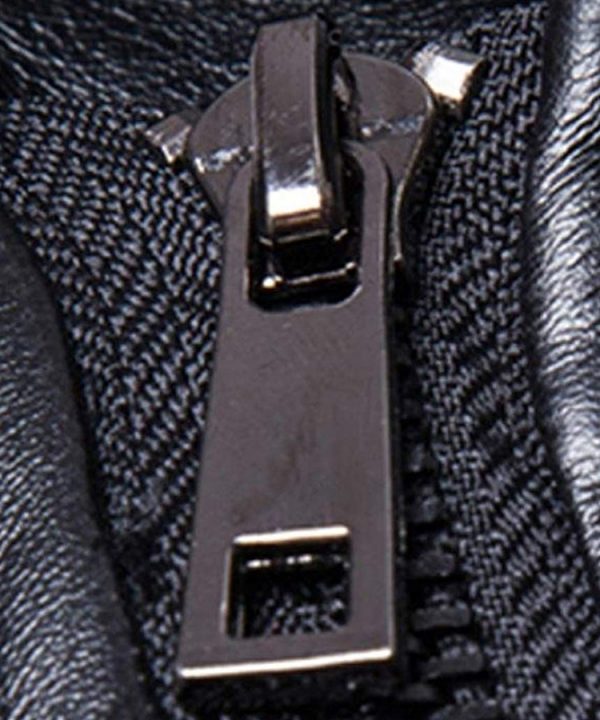 Men Leather Jacket Autumn & Winter Biker Motorcycle Zipper Outwear Warm Coat 02