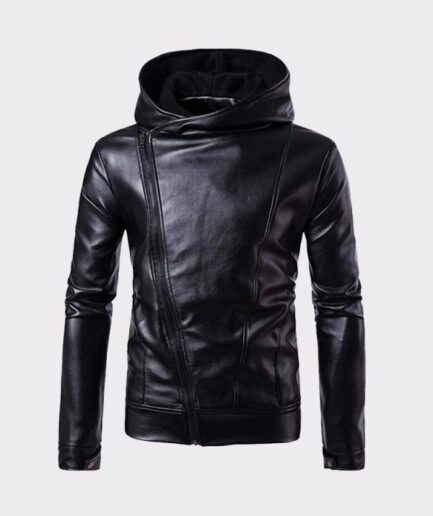 Men Jacket Autumn & Winter Biker Motorbike Zipper Outwear Warm Coat