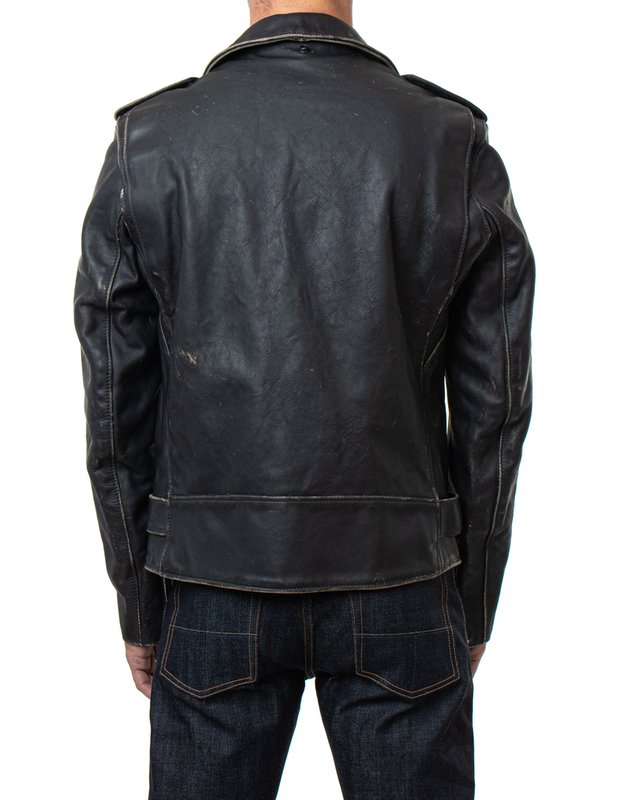 Men's Vintaged Fitted Motorcycle Jacket 02