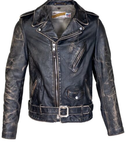 Men's Vintaged Fitted Motorcycle Jacket