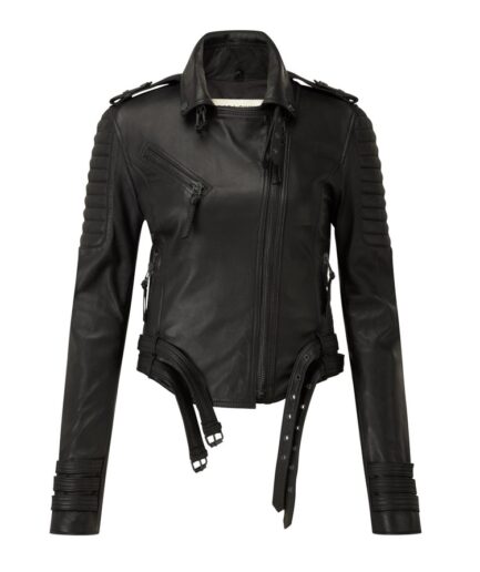Rotterdam Ladies Motorbike Leather Jacket