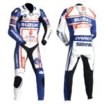 SUZUKI Motorcycle Branded Sport Leather Suit