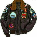 TOM CRUISE TOP GUN PETE MAVERICK BOMBER FUR LEATHER FLYING FLIGHT JACKET FOR MEN